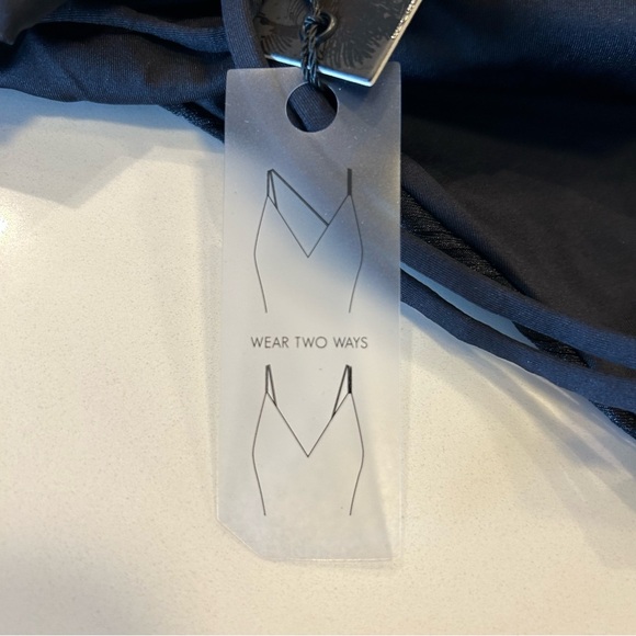 NWT Anthropologie x Tavik Coppola One Piece Black Slinky Rib Swimsuit, size S - Picture 7 of 7